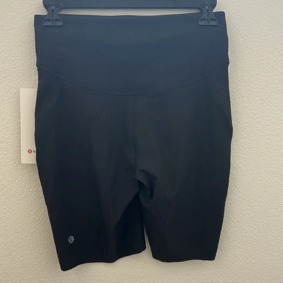 Base Pace High Rise Ribbed Short 8” | Black | NEW - Picture 3 of 6